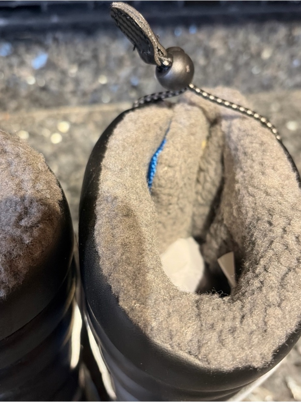 Kamik NWT Kids Size 1 Black Blue Luke 3 Winter Boots Snow Insulated Waterproof - Picture 7 of 8